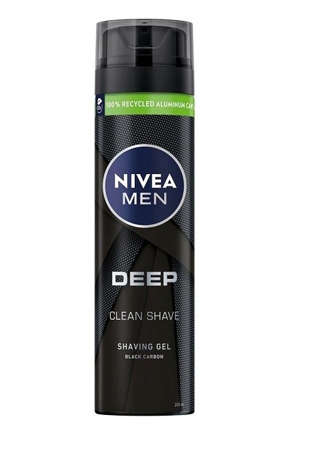 Nivea gel na holení Deep 200ml - Kosmetika Pro muže Péče o obličej Gely a pěny na holení